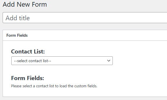 Add New Form Add New Form
